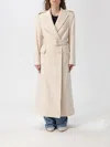 Dondup Coat  Woman Color Cream In Gold