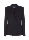 Dondup Double Breasted Jacket In Blue