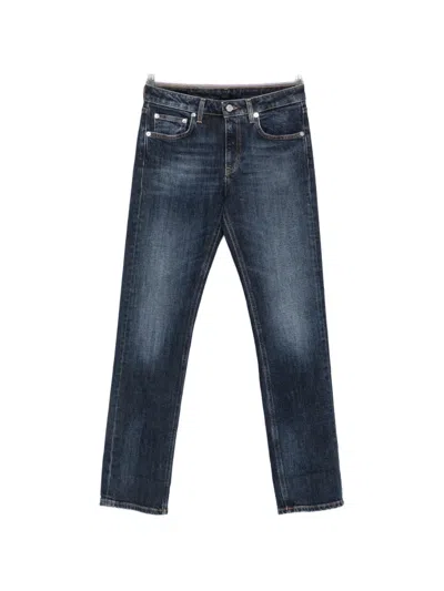 Dondup Coco Faded Straight-leg Jeans In Blue