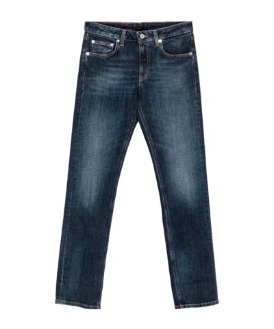 Dondup Coco Faded Straight-leg Jeans In Blue