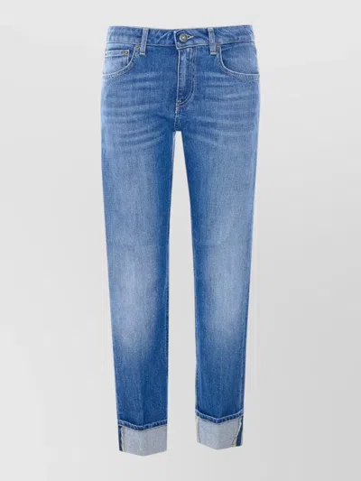 Dondup Coco Skinny Fit Jeans Five Pocket Beltloops In Brown