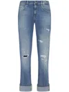 Dondup Coco Special Trousers In Blue