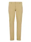 Dondup Pantalone Gaubert Gabardina In Beige