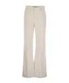 Dondup Janice - Wide Corduroy Trousers In Neutral