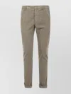 Dondup Corduroy Cotton Trousers Gaubert In Neutral