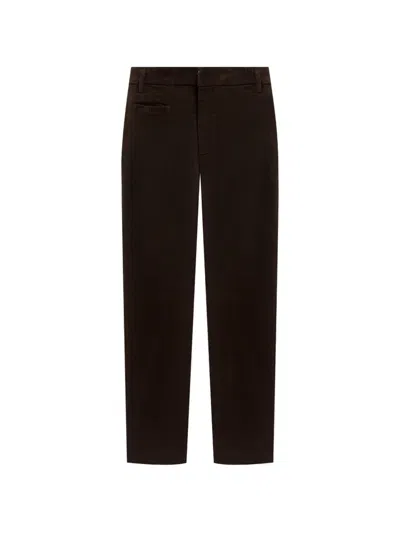 Dondup Corduroy-effect Trousers In Brown