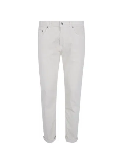 Dondup Corduroy Straight-leg Trousers In Gray