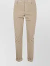 Dondup Corduroy Trousers With Belt Loops And Pockets In Yellow
