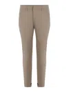 Dondup Gaubert Straight-leg Trousers In Beige