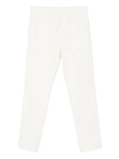 DONDUP COTTON-BLEND CORDUROY STRAIGHT-LEG WHITE JEANS