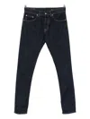 Dondup Denim Trousers With Belt Loops In Blue