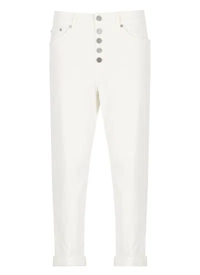 DONDUP COTTON BLEND PANTS