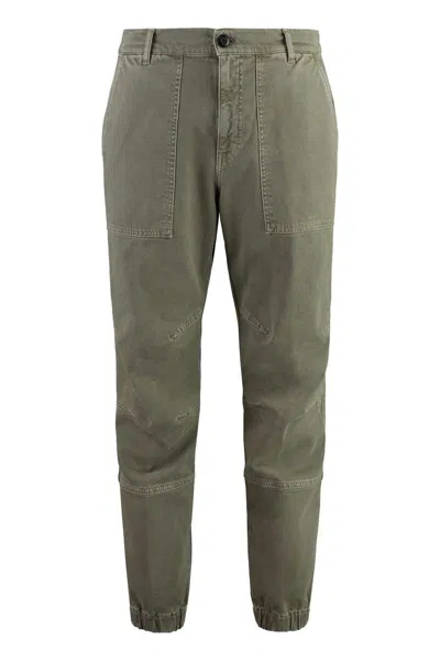 Dondup Cotton Cargo-trousers In Green
