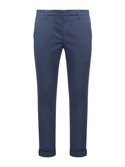 Dondup Cotton Casual Pants In Blue