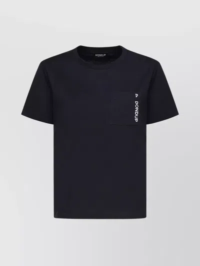 Dondup Cotton Crewneck T-shirt With Pocket