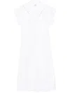 Dondup Cotton Midi Dress In White