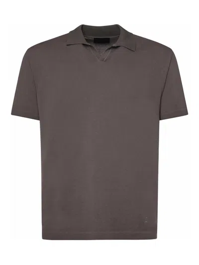 Dondup Cotton Polo Shirt In Gray