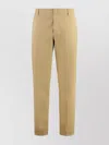 Dondup Cotton Regular-fit Straight-leg Trousers In Brown
