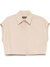 Dondup Cotton Shirt In Neutrals