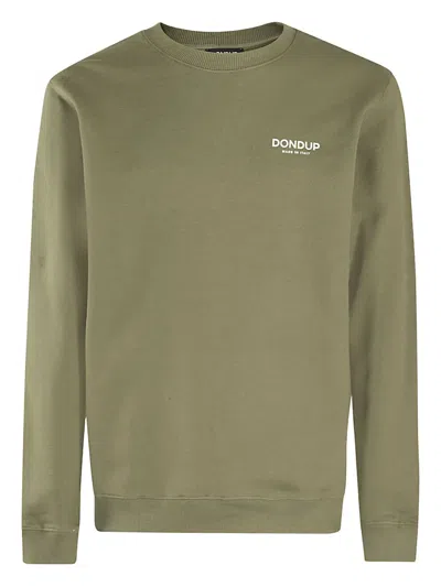 Dondup Cotton Sweater In Green