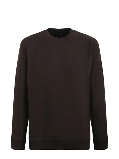 Dondup Cotton Sweatshirt In Brown