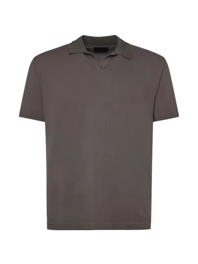 Dondup Cotton Polo Shirt In Brown