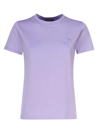 Dondup Cotton T-shirt In Violetto