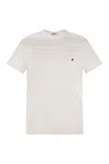 Dondup Short Sleeves T-shirt With Small Logo In White