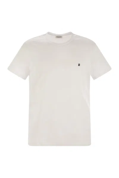 Dondup Cotton T-shirt With Logo In White