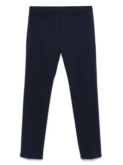 Dondup Cotton Trousers In Blue