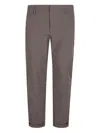 Dondup Cotton Trousers In Brown