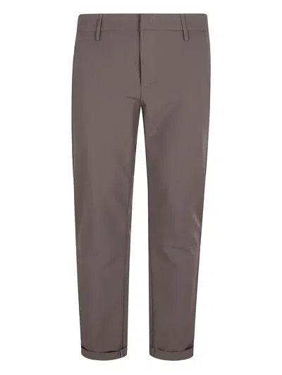 Dondup Cotton Trousers In Fango