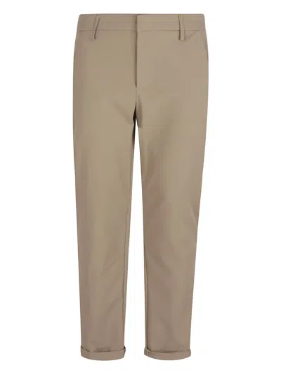 Dondup Cotton Trousers In Noce