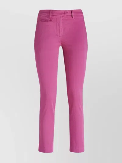 Dondup Cotton Trousers With Belt Loops And Pockets
