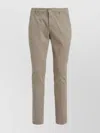 Dondup Cotton Trousers With Belt Loops And Pockets