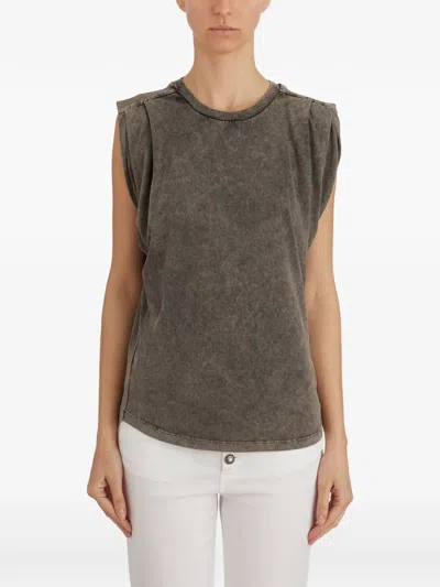 Dondup T-shirt In Cotone In Gray