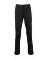 Dondup Cotton Twill Trousers At The Middle Waist In Black