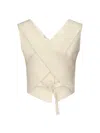Dondup Cream Twill Tailored Fit Vest