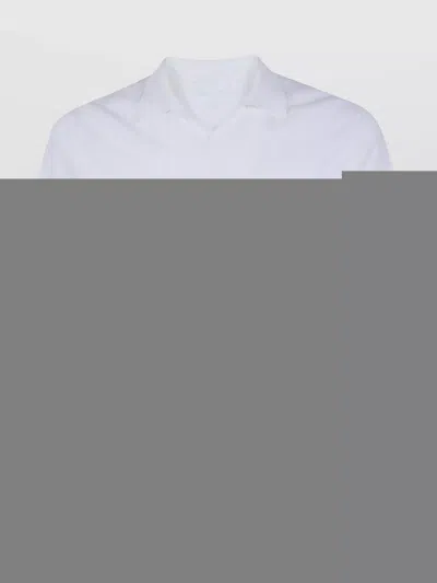 Dondup Crepe Cotton Regular Fit Polo Shirt In Blue