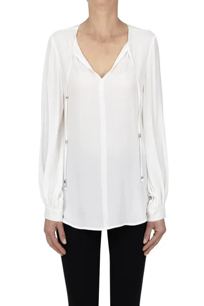 Dondup Crepè Shirt In White