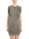 Dondup Abito Girocollo In Cotone In Brown