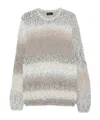 Dondup Gradient-effect Chunky-knit Sweater In Multi
