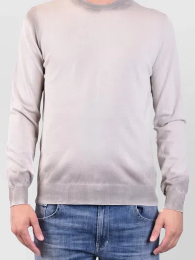DONDUP CREW NECK LONG SLEEVES RIBBED CUFFS