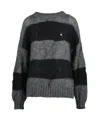 Dondup Crew Neck Sweater - Grey In Multi