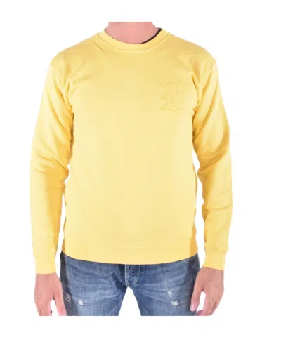 Dondup Crew Neck Sweatshirt In Yellow
