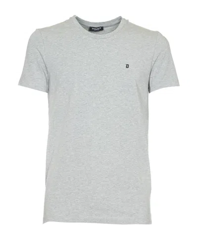 Dondup Crew Neck T-shirt In Gray