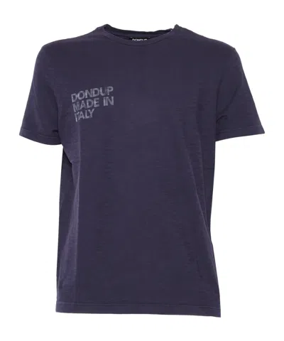 Dondup Crew Neck T-shirt In Purple