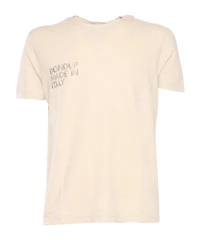 Dondup Crew Neck T-shirt In Neutral