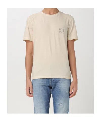 Dondup Crew Neck T-shirt In Neutral
