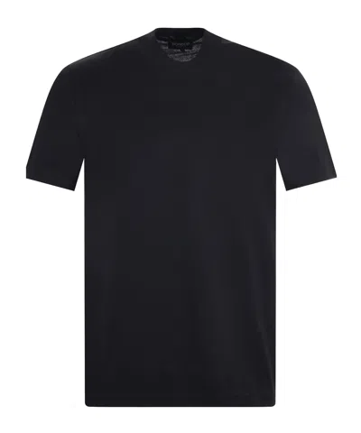 Dondup Crew Neck T-shirt In Black
